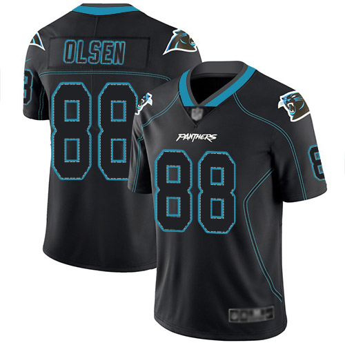 Carolina Panthers Limited Lights Out Black Men Greg Olsen Jersey NFL Football #88 Rush->carolina panthers->NFL Jersey